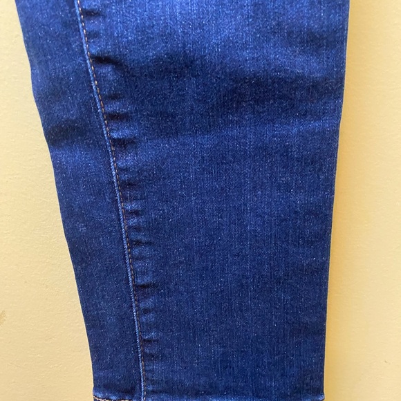 Free People Jeans High Rise Medium Dark Wash Skinny Jeans Size 30 - Picture 4 of 7